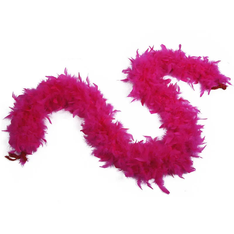 Wholesale 100g Beautiful Dyed Colorful Turkey Feather Boa Party Costume