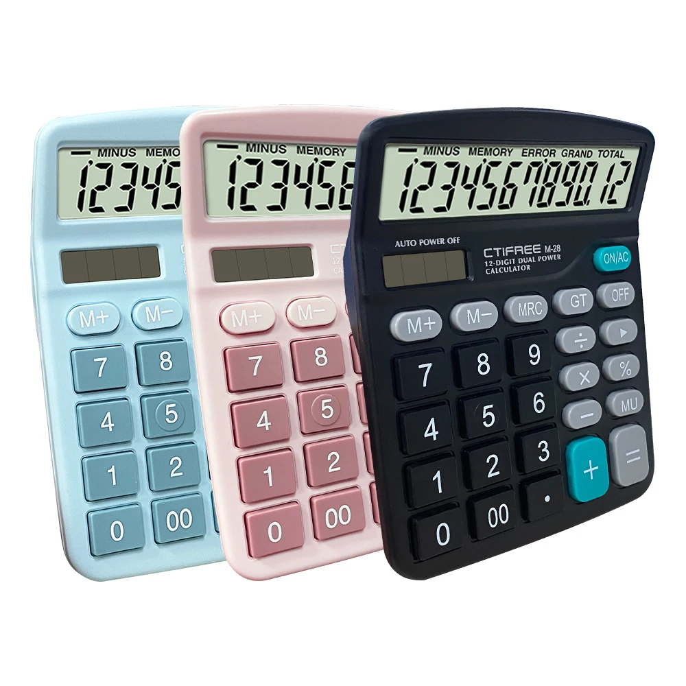 Standard Functional Calculators Wholesale Price Desktop Calculator with Tax 12 Digits Calculator for financial accounting