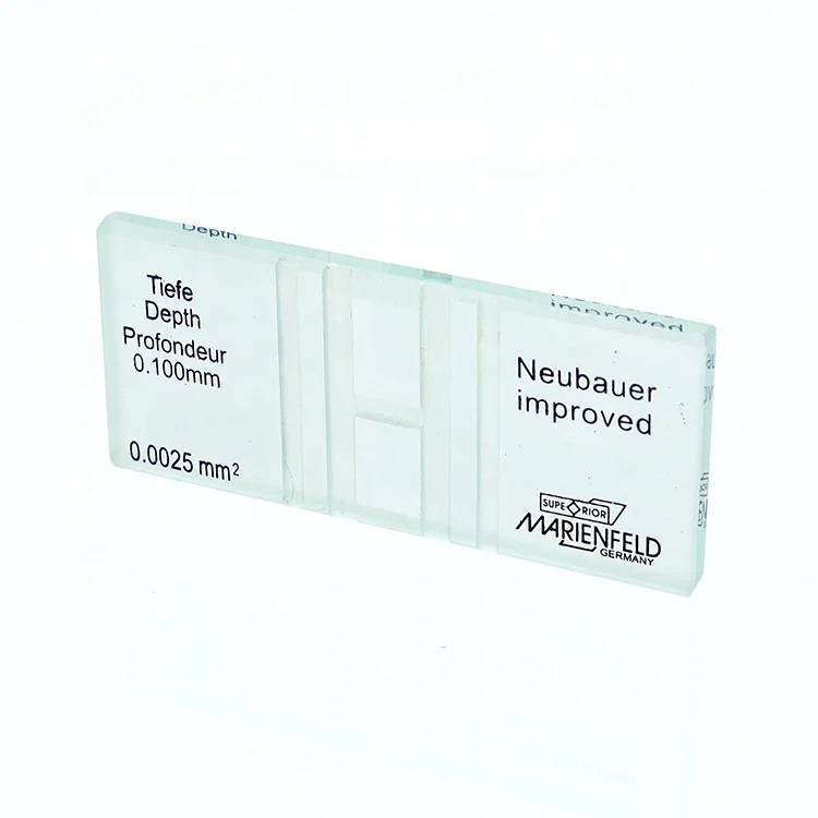 Hemocytometer improved neubauer blood cell counting chamber for lab use