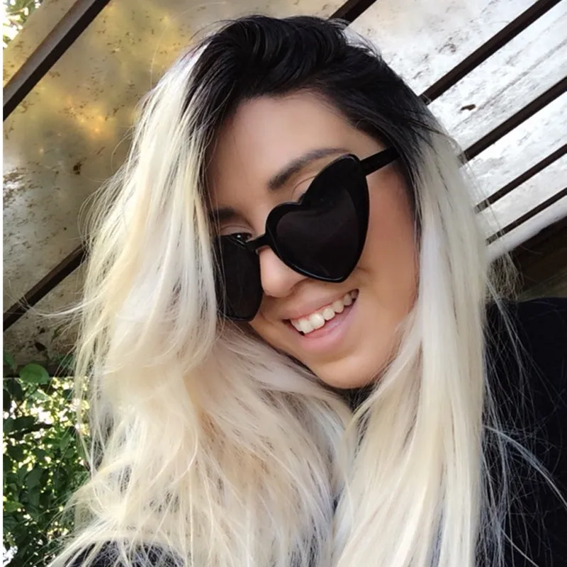2022 Fashion Party Eyewear Heart Shaped Sunglasses Women Sun Glasses Gradient Heart Glasses