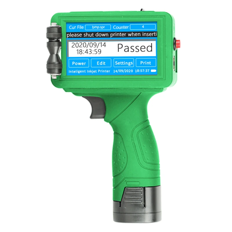 2021 good Price Direct Printing On Fabric 12.7mm printing size TIJ Handheld Inkjet Printer