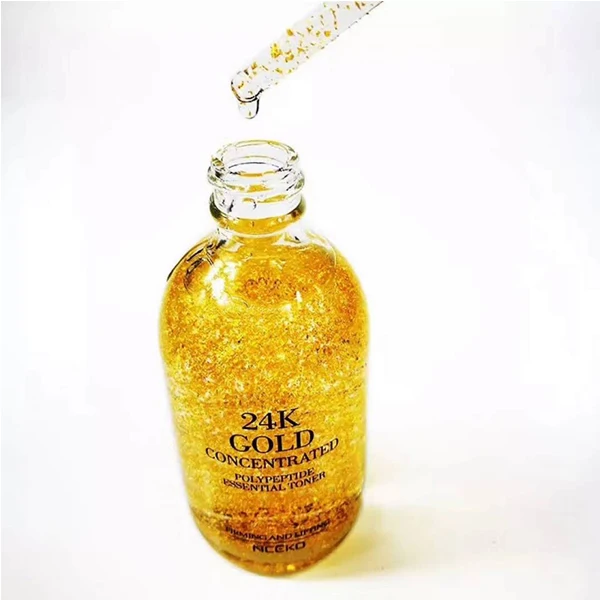 Organic Wholesale Skin Care Hyaluronic Acid Polypeptide Essential 24k Gold Serum For Anti-aging