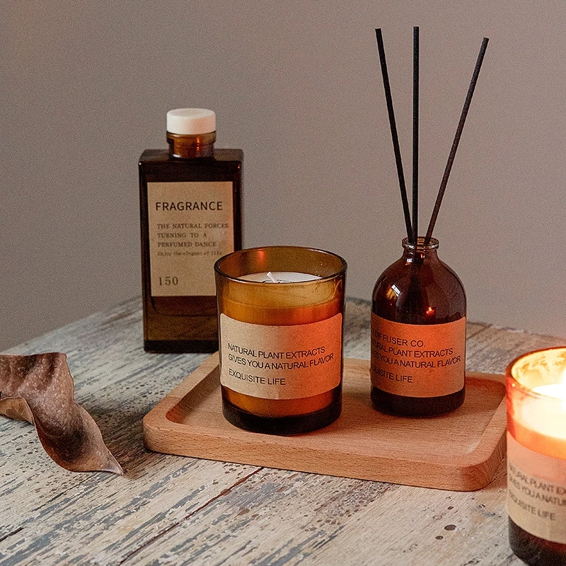 SINGHUA Factory Directly Luxury Design Popular Spiritual Handmade Aromatic Scented Candle Set For Home Hotel Office Gift Use