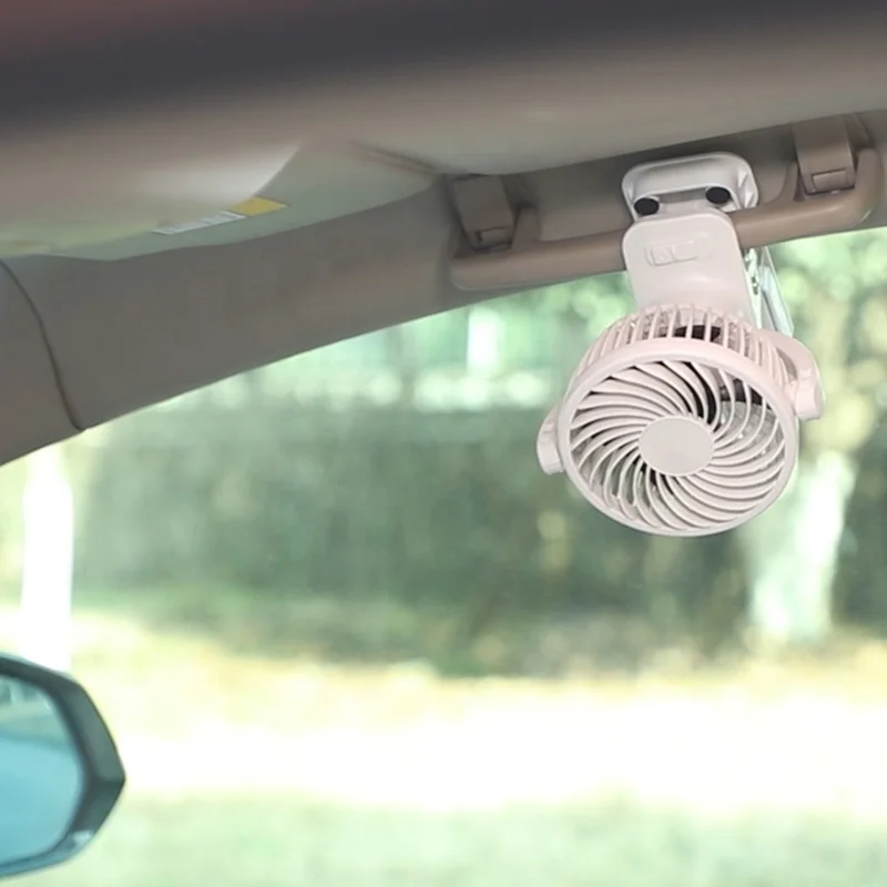 4-дюймовый DC12V автомобильный мини-вентилятор с регулируемым подключение к автомобильному прикуривателю