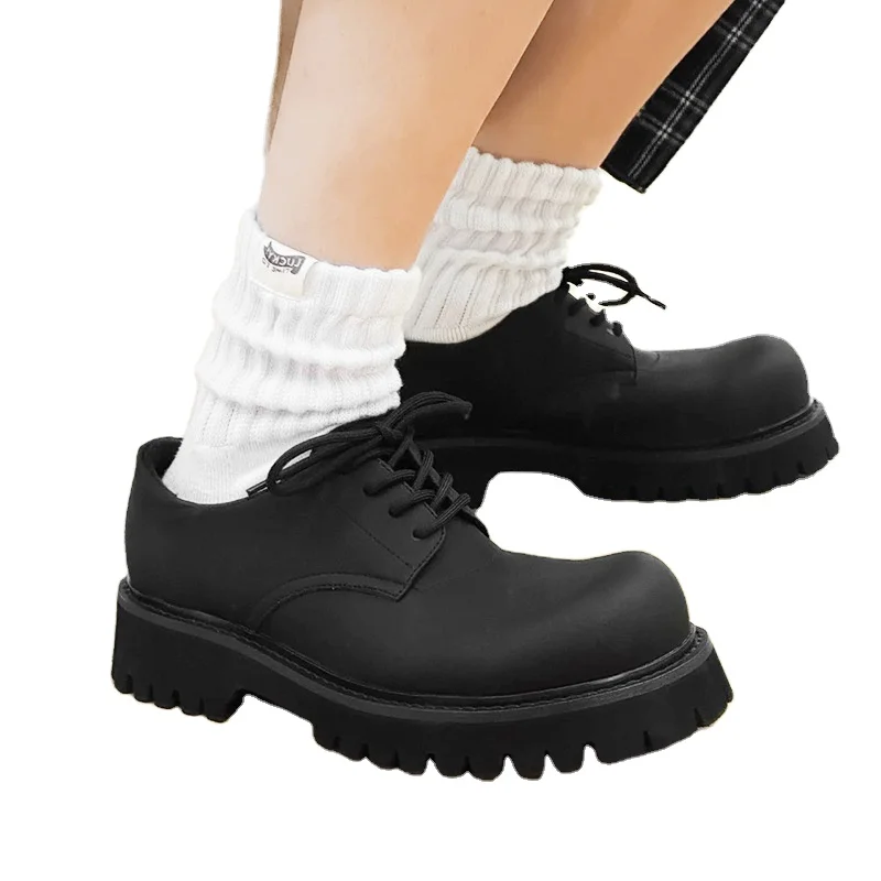 Xinzirain Custom Logo Leather Dress Shoes Wholesale Summer Toe Lug Sole Loafers Anti-Slippery upper Trooper Derby Loafer Shoes