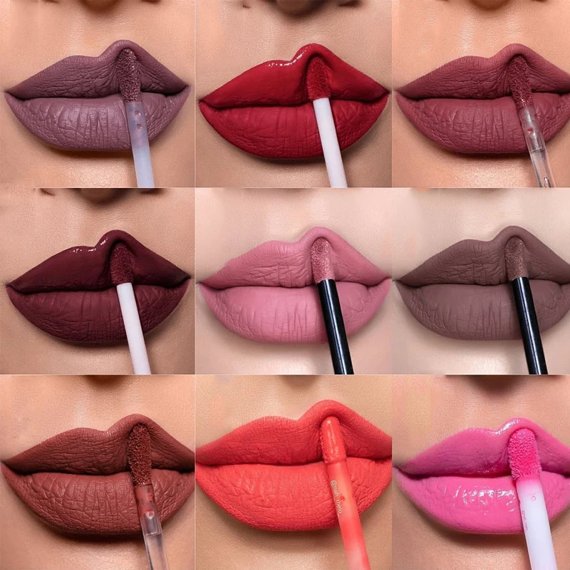 waterproof matte liquid lipstick lip gloss cosmetics face lips moist