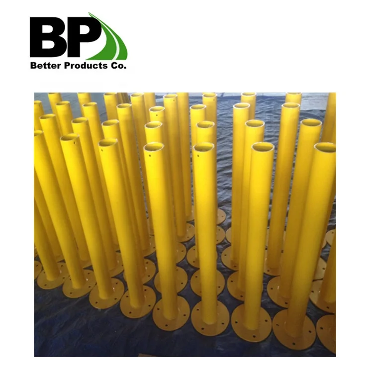 9' Square 7 Gauge Steel Base Plate Spring Base Sign Post System with Galvanized or Powder Coated