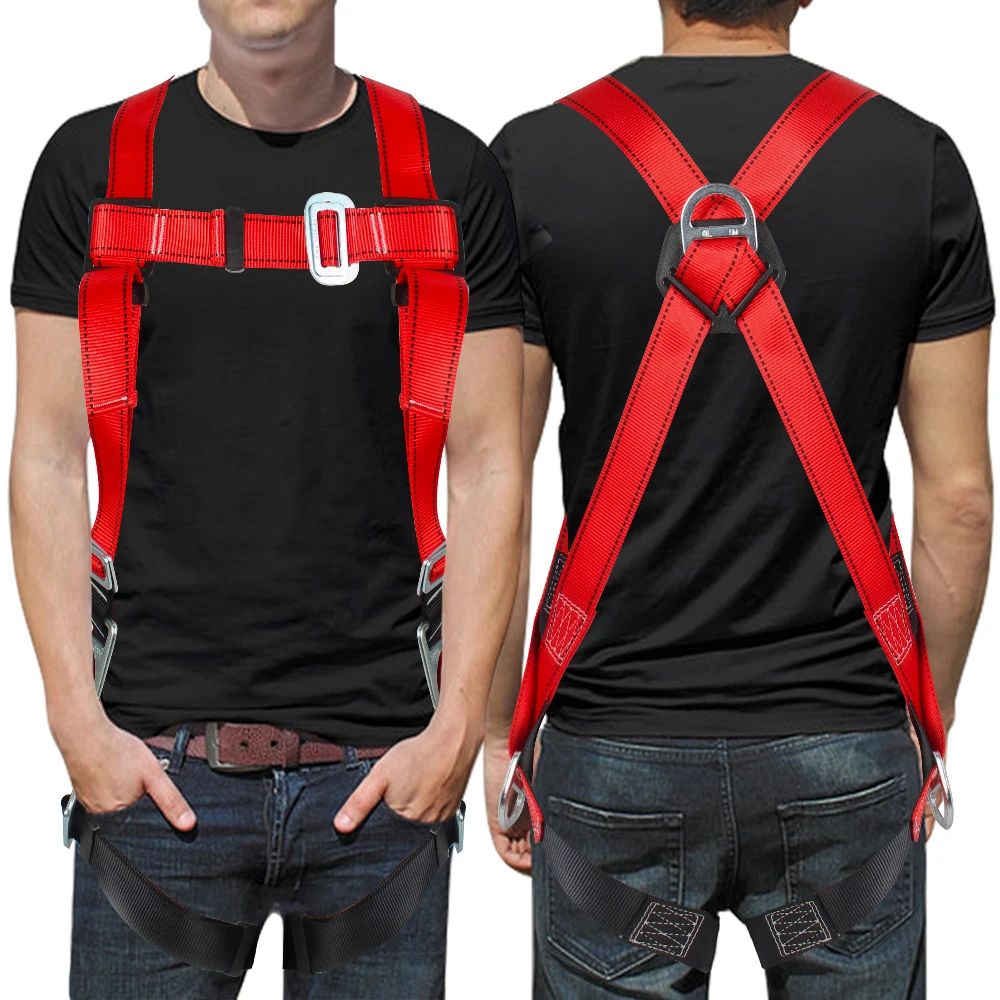 Customized Top Quality New Body Safety Harness Belt With Tool Belt Harness Climbing Fall Arrester Use