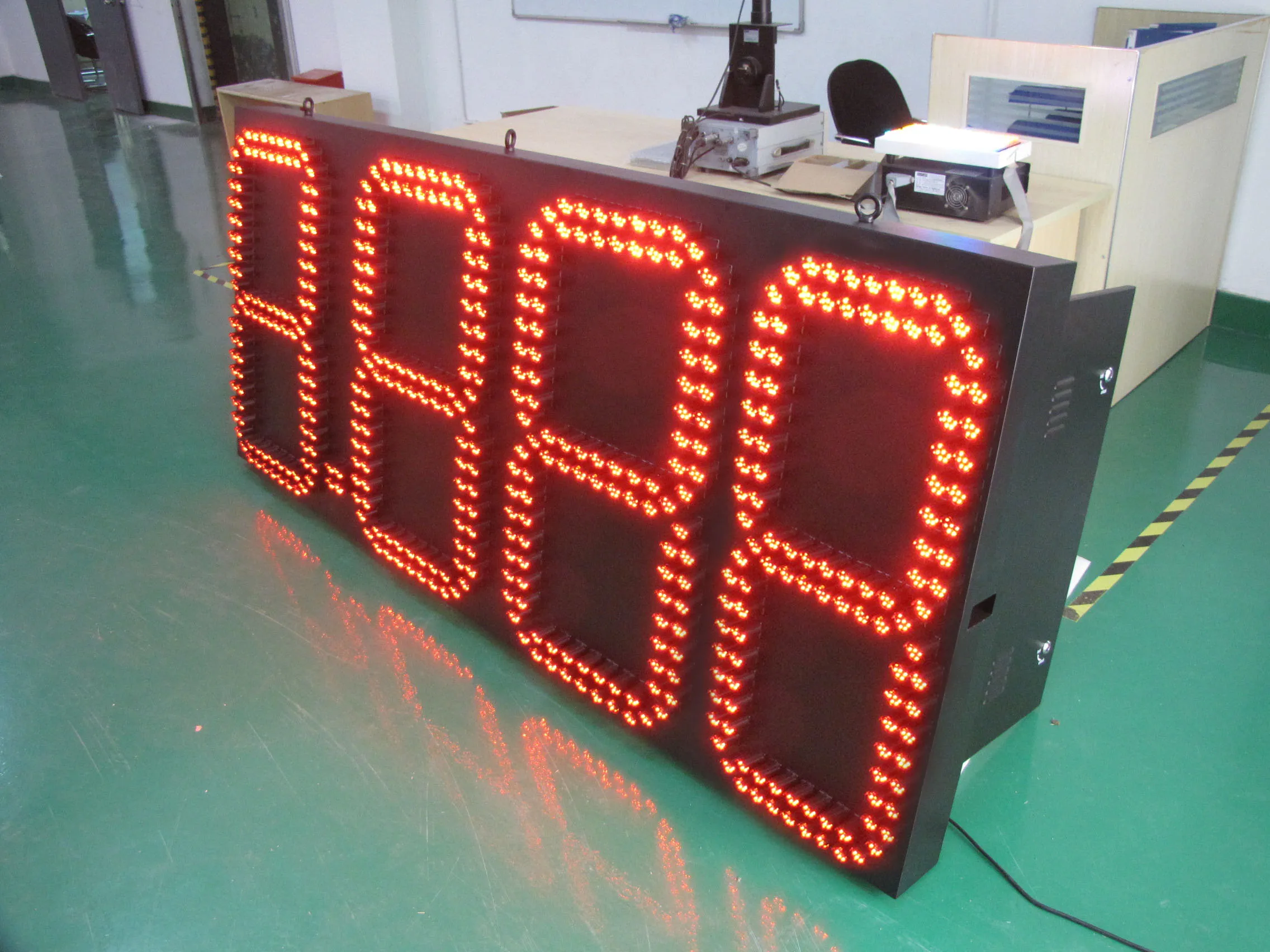 36-дюймовый красный 8 889/10 уличный большой светодиодный знак цены на газ для счета с китайского завода