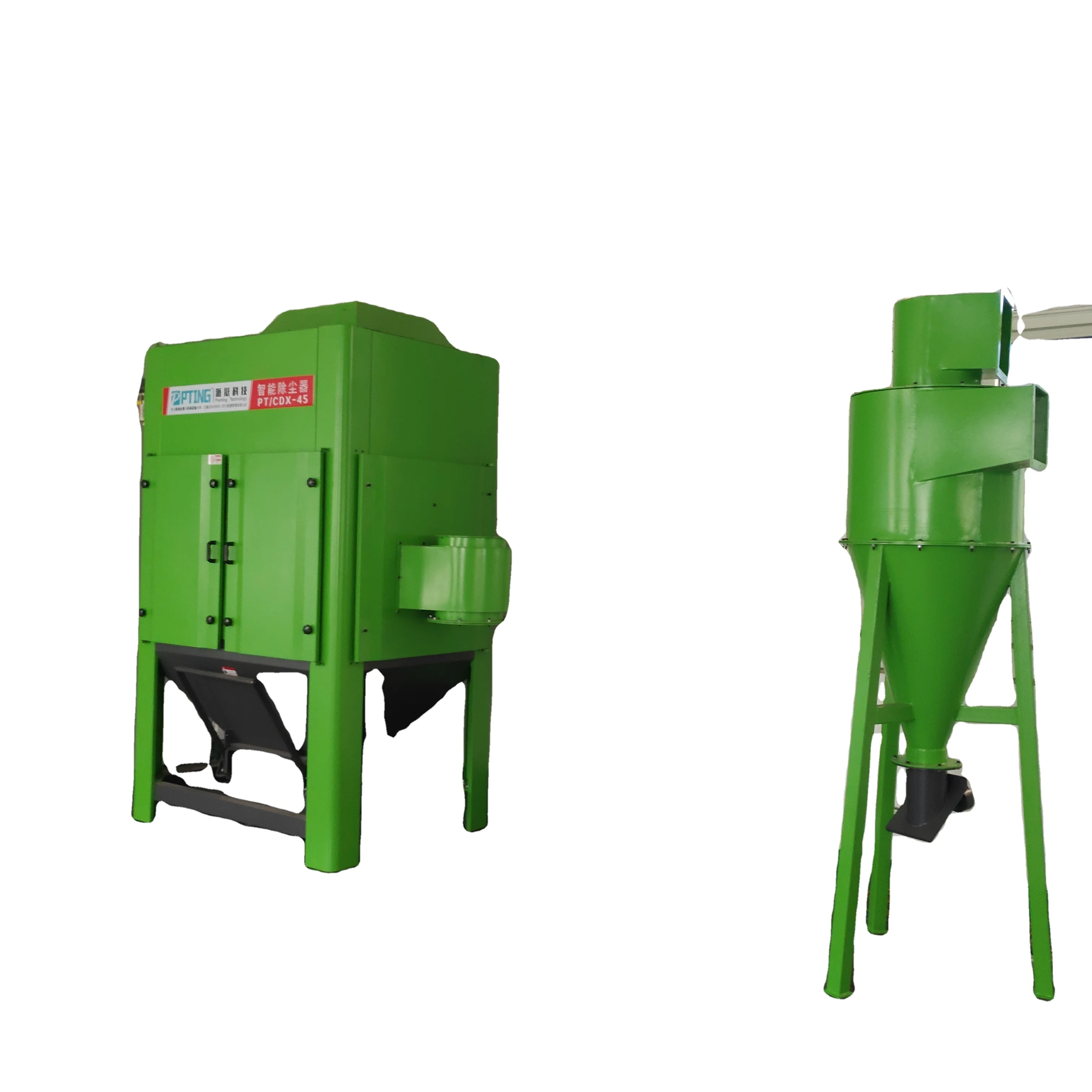 Pulse bag wood dust collector for woodworking machine for sawdust