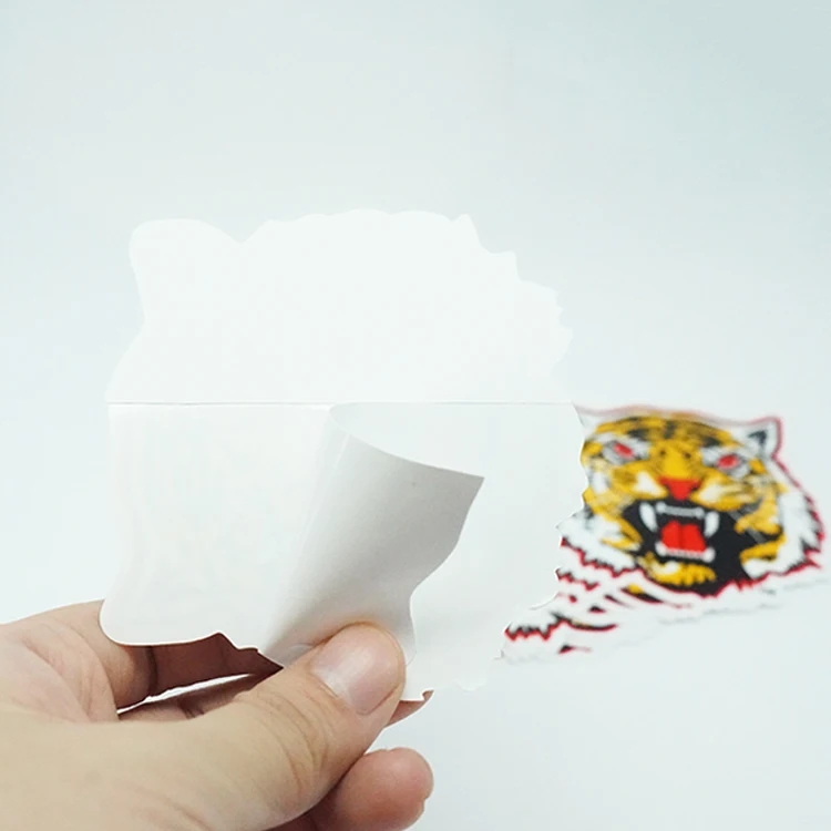 wholesale personalized custom logo vinyl adhesive waterproof sticker making logo 100pcs die cut stickers split backing