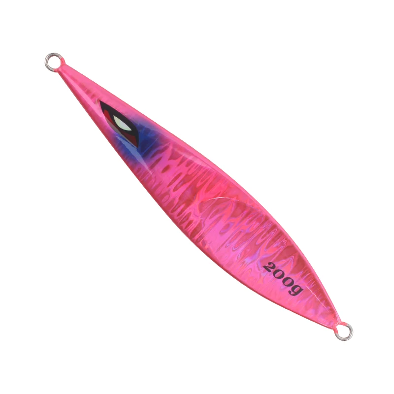 WM015J Luminous Jig de pesca 4.2oz-10.6oz Lures Sinking Metal Super Durable Coating Fishing Jigs Saltwater Jig