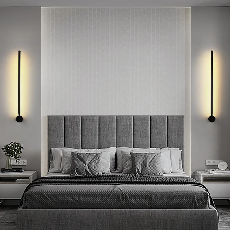 CSLIDO Led Wall Lamp Long Light Decor for Home Bedroom Living Room Surface Mounted Sofa Background Sconce
