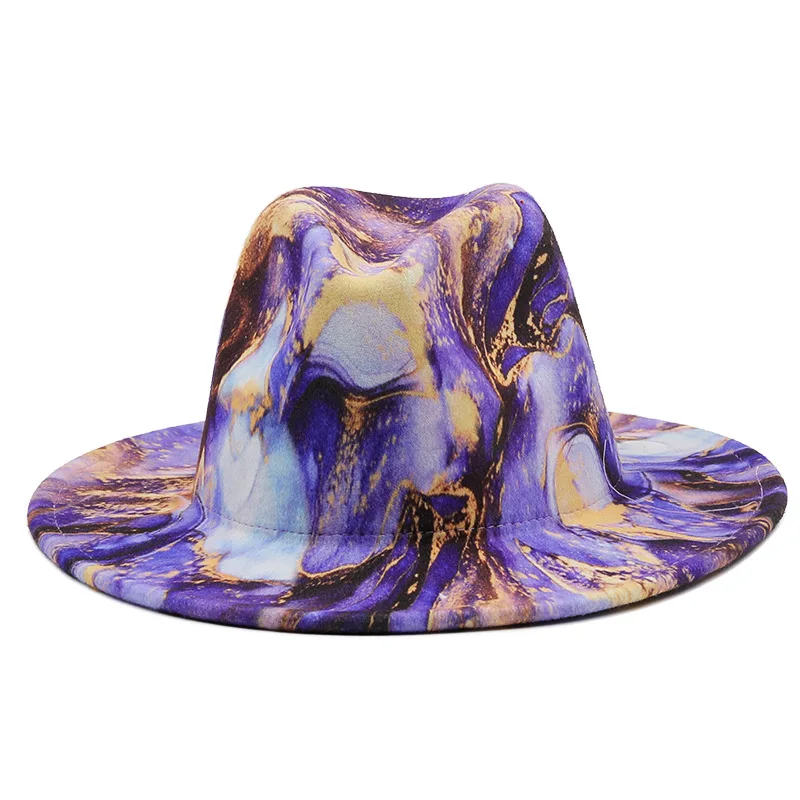 Customized cheap price printing wool felt fedora hats women wholesale 2022 female