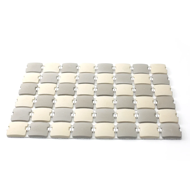  Amazon Hot Sale Assembled Washable Water Absorbent Anti bacteria Diatomite Mosaic Bath Mat