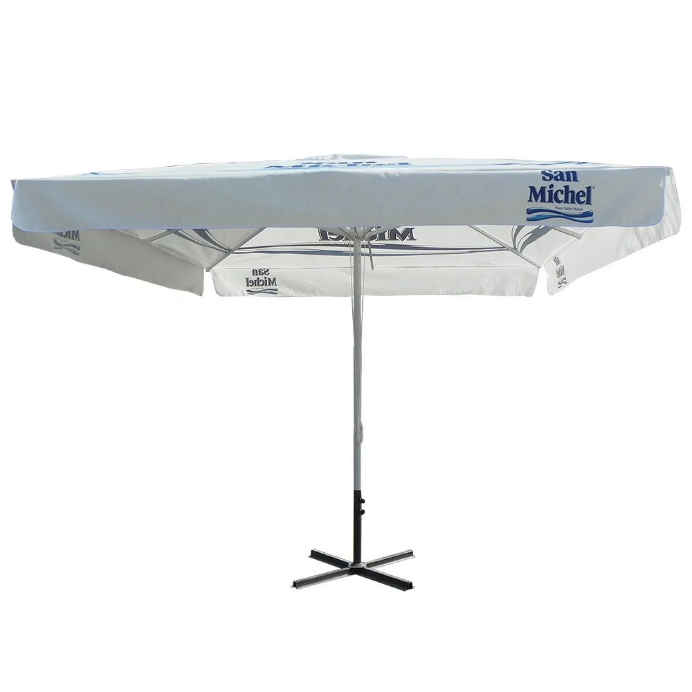 4x4M square shape sunshade beach umbrella advertising parasol patio parasol