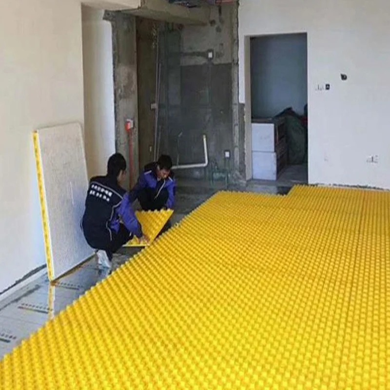 Eps Floor Heating Module Hydronic Radiant Castellated  Panel Underfloor Heating Foam Board For 16mm Pipe