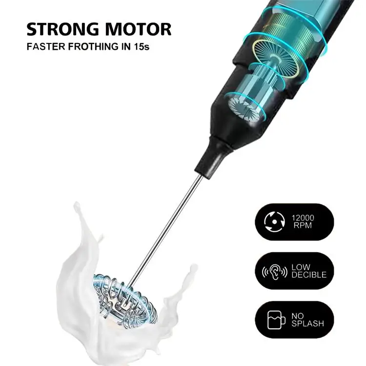 HIMA Portable Mini Coffee Blender Drink Mixer Electric Handheld Mixer Milk Frother Make Foam Hand Held Milk Frother