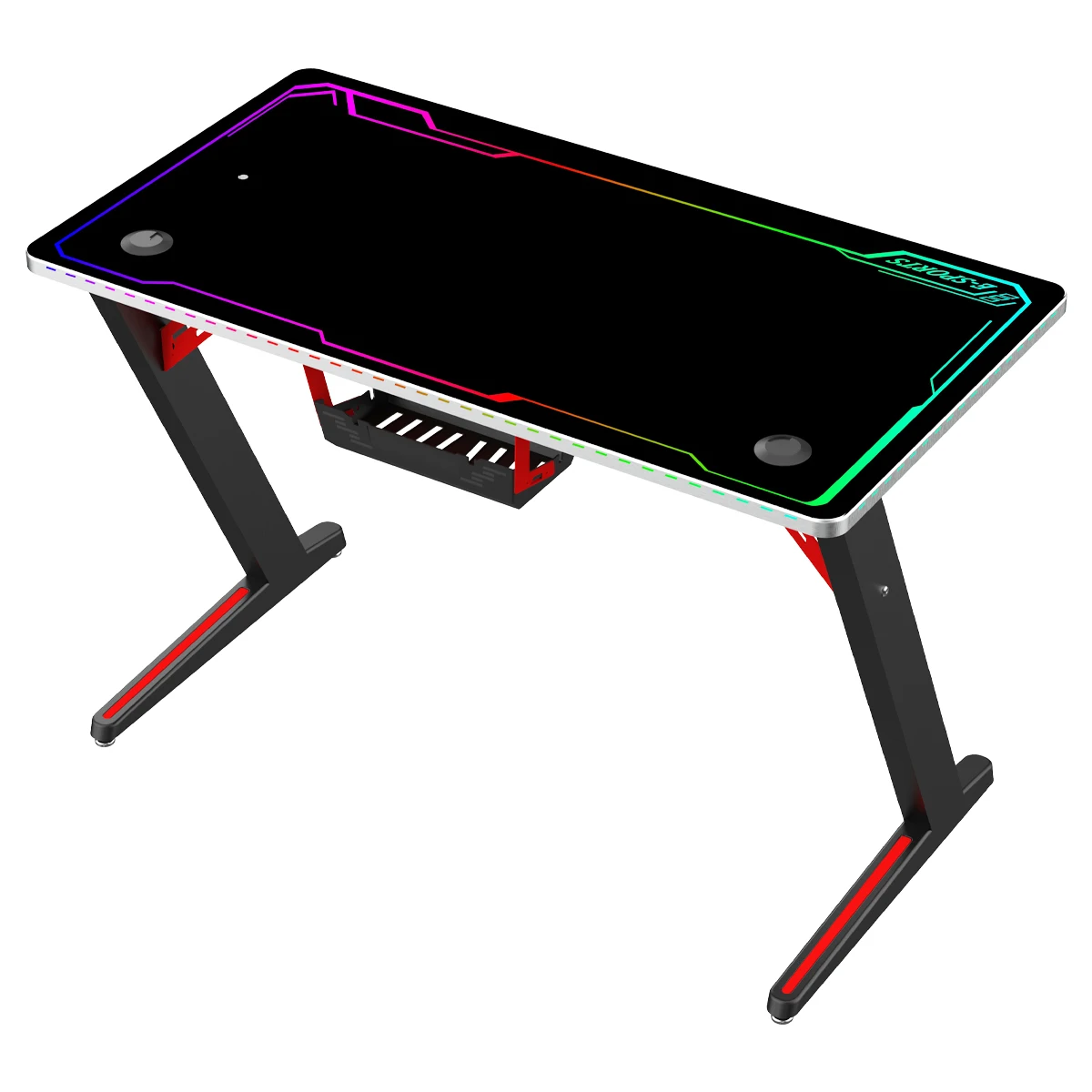  Светодиодный RGB Z-образный компьютерный игровой стол для