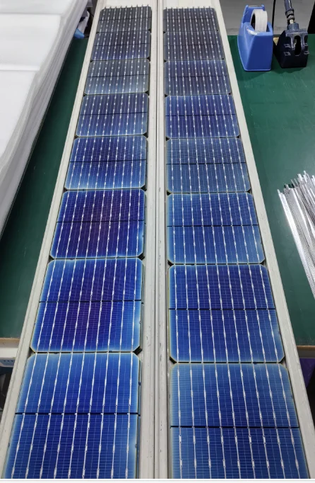 166mm*166mm chinese high efficiency monocrystalline 9bb    bifacial  solar cell   for solar power system and photovoltaic panel