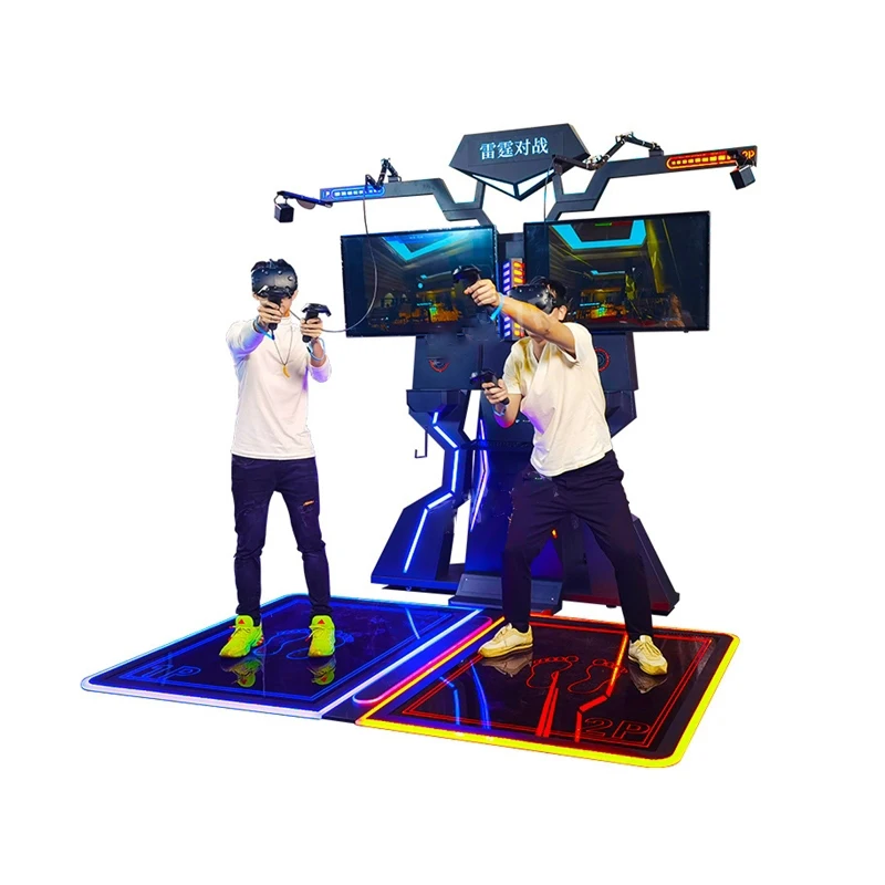 Крытый парк развлечений 9d vr кинотеатр стрельба игра Виртуальная реальность Арена 2 игроков VR битва музыка танцевальная революция игровая консоль