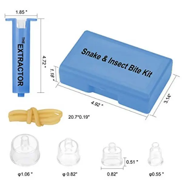 Venom Extractor Suction Pump Kit Snake Bite Kit Bee Sting Kit Emergency First Aid Supplies for Hiking Camping and Backpacking