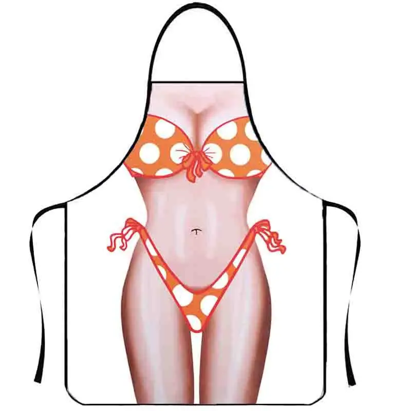 Bikini beauty nurse personalized sexy halter simple style apron antifouling funny