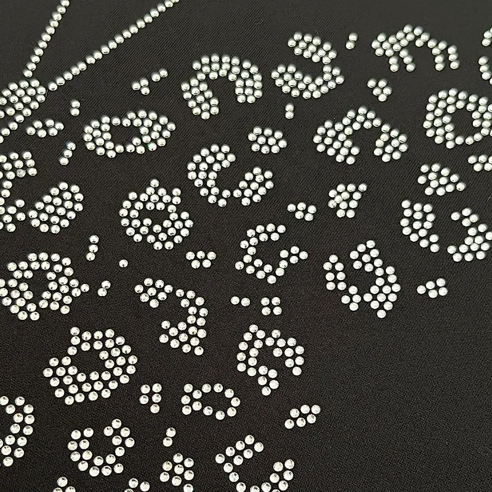 Reasonable Price Butterfly And Flower Hotfix Rhinestone Motif Transfer For Dress