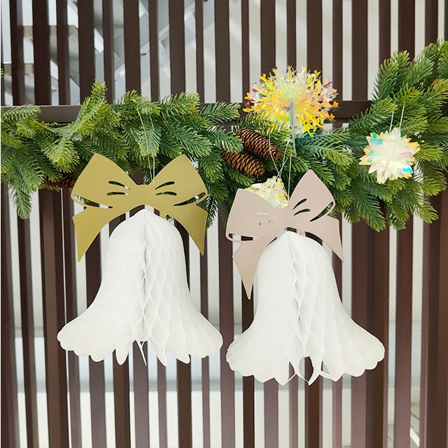 bell shape of paper decoration for wedding event