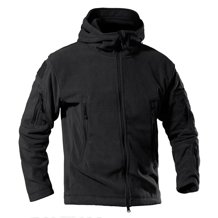 Hot Sales Outdoor Men Winter Tactical  Hunting Fleece Jacket Warm Winter Coat Plus Size For Men