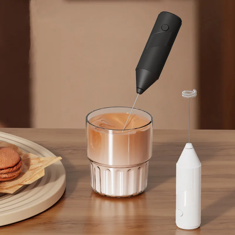 2024 new arrival tabletop electric milk frother with batteries milk mixer