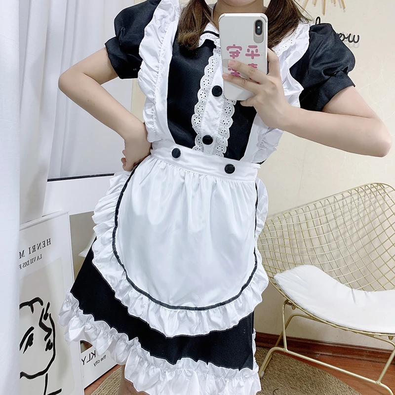 Girl cute adult cosplay costume moda lolita maid costume lolita dress