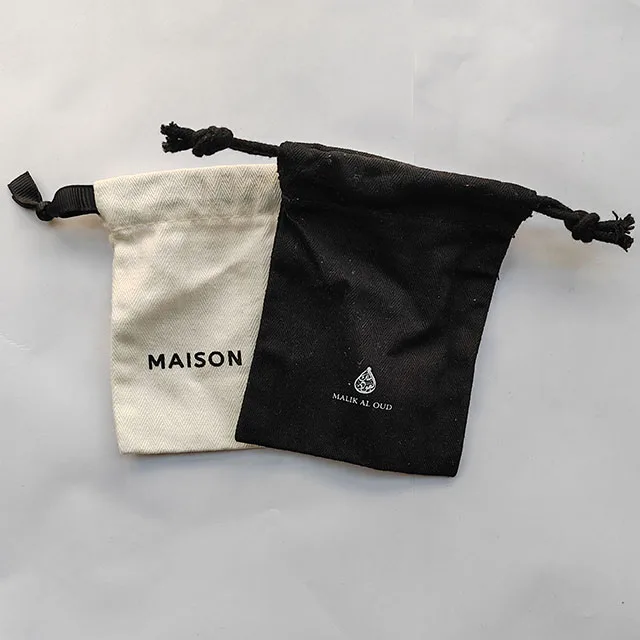 Wholesale Erringbone Twill Linen Cotton Dust Bags For Handbag Custom High End Wallet Purse Hat Shoe Perfume Dust Bags
