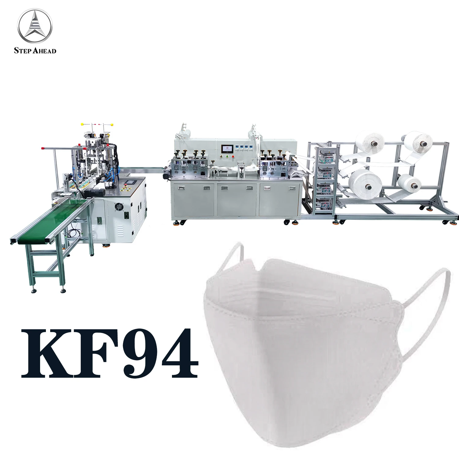 Kf94 Fish Shape 3d Mask Making Machine New Product Korean Style 2020 Ce Flat Automatic 4 Ply Fish Face