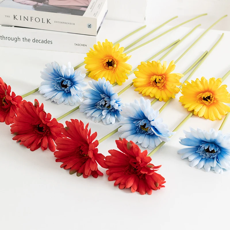 Artificial Flowers Gerbera Jamesonii Single Sleeve Flower For Home Decoration Silk Flowers