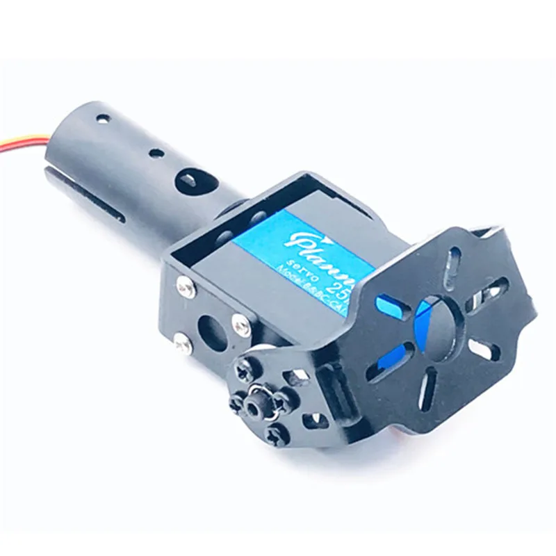 Tilt steering robot vertical take-off and landing drone VTOL pipe clamp 20mm Servo Motor Mount with 120 degree dual axis Servo