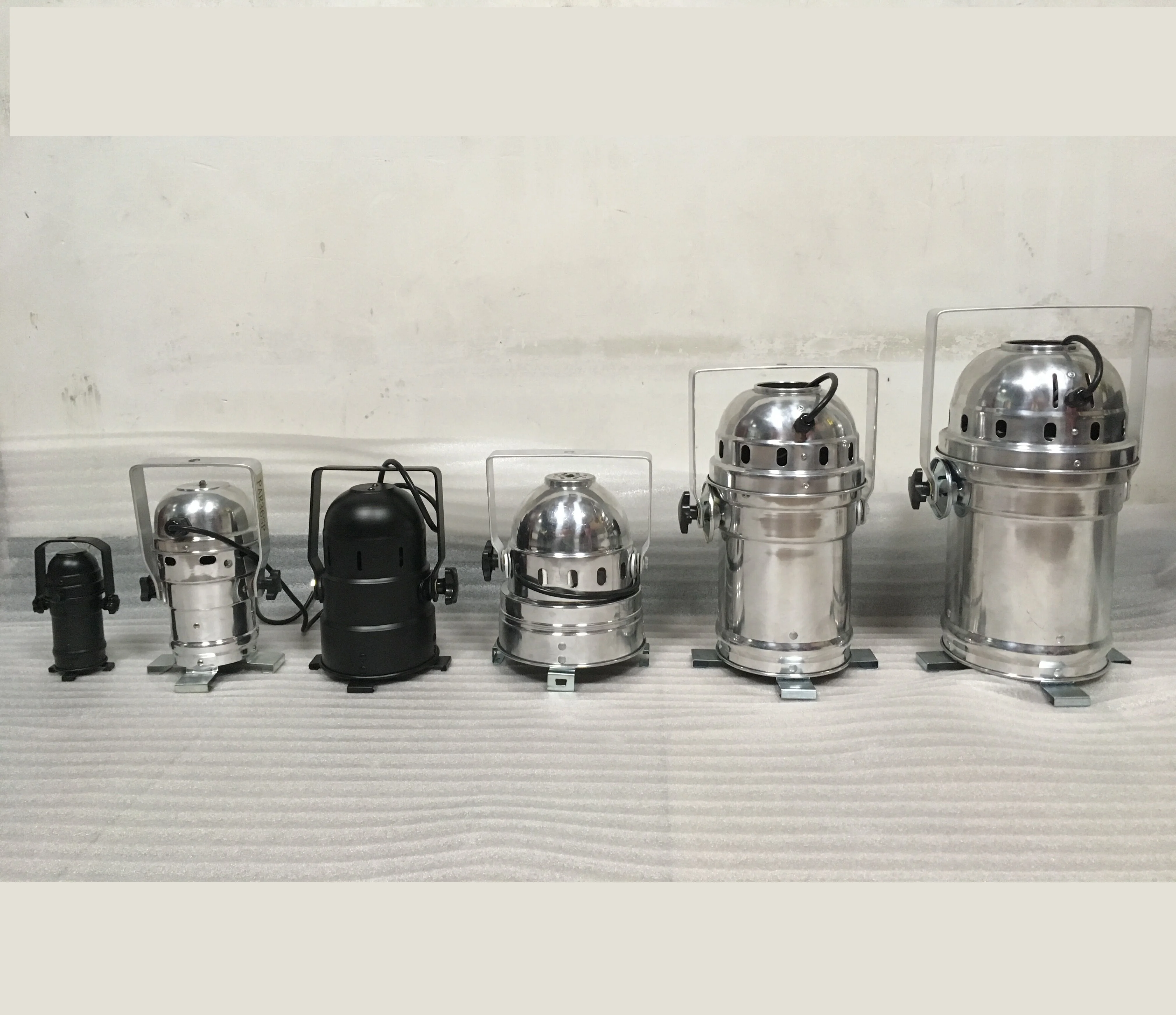 1000W PAR64 stage effects long barrel case polished aluminium silver or black PAR 64 PAR LIGHT STAGE LIGHT