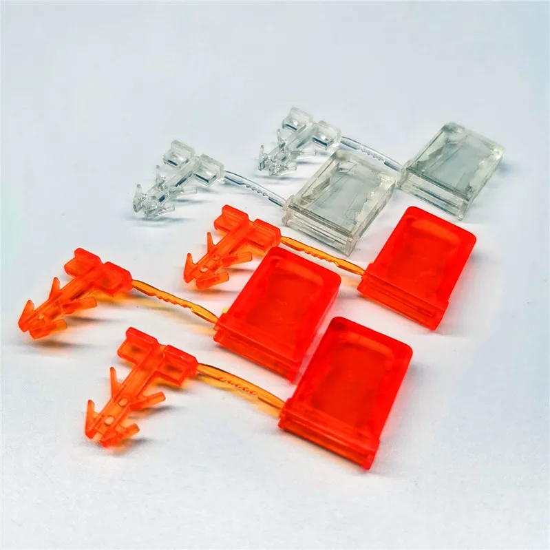 Free sample factory directly 50cm orange plastic wire seal padlock