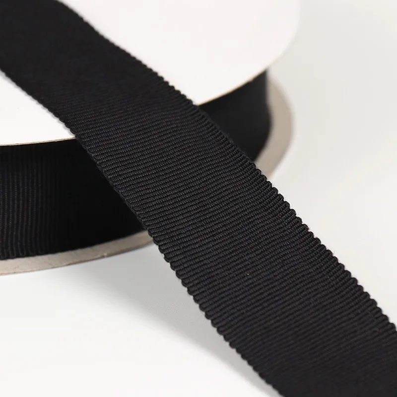 Custom Ribon Hat Ribbon 100 % Polyester 16mm Solid Color Rayon Petersham Grosgrain Ribon Hat Ribbon