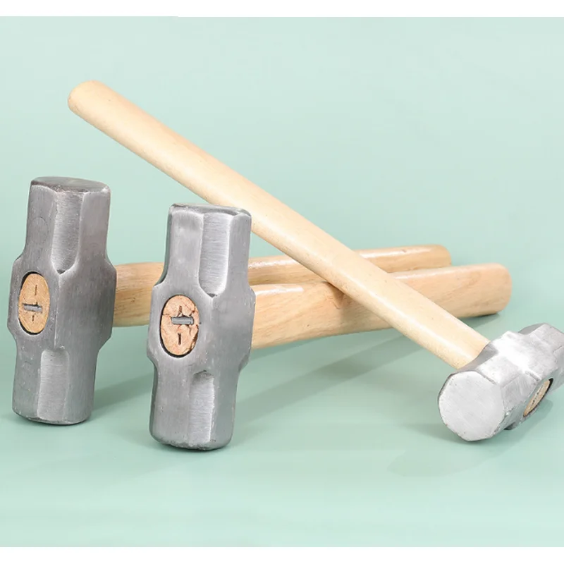 Sledge hammer with wood handle, conforms with GS standard