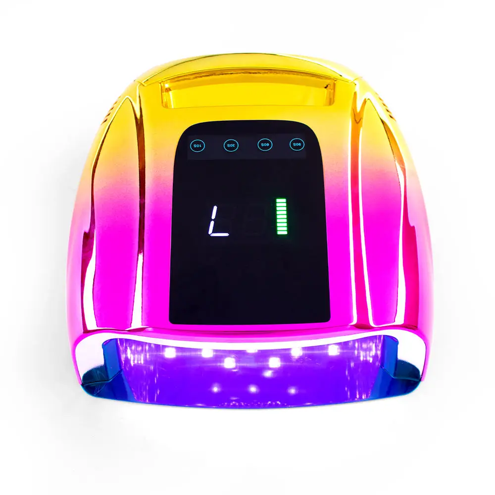 New Arrival 96W pro cure wireless dual light rechargeable cordless sun uv led gel dryer nail lamp for salon manicure