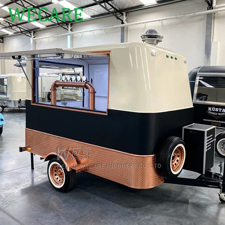 Wecare CE certified fast mobile food truck wedding trailer mobile bar for sale