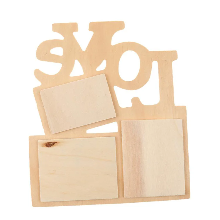 wedding present wooden hanging frames toy DIY LOVE photo picture frame