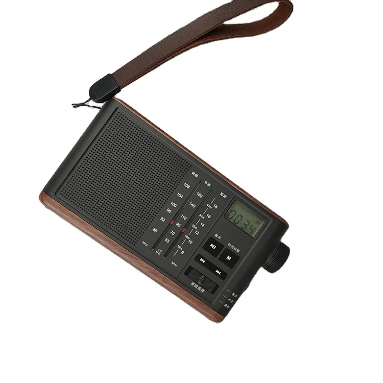 T-31portable vintage am fm old wooden retro radio with TF card function am fm radio retro