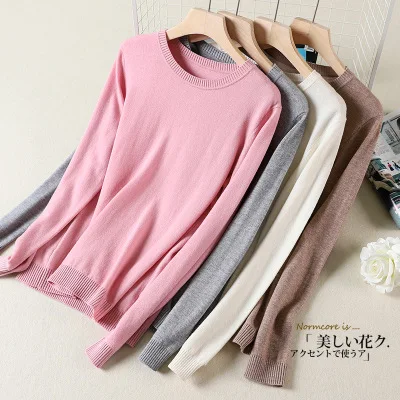 Кашемировый вязаный свитер, пуловеры, водолазка, Осень-зима, базовые женские свитера из чистой шерсти