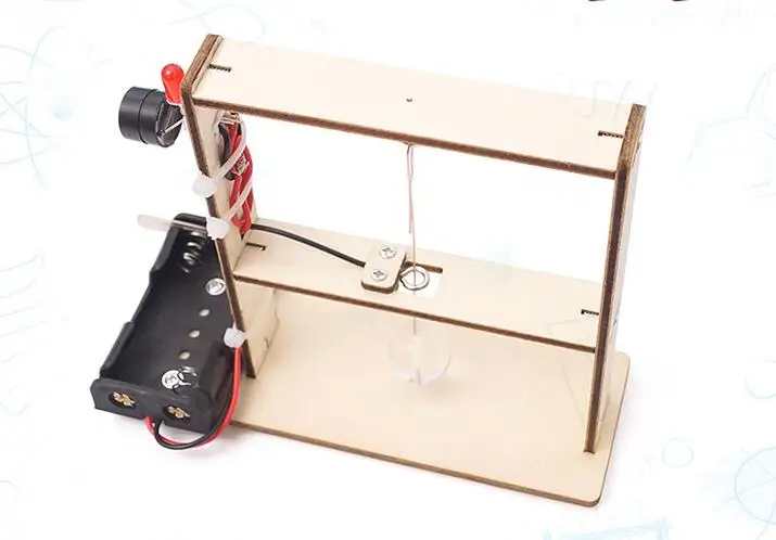 Wooden DIY Stem Kits For Science Education Seismographs Buzzer Alarm Used By Schools Science Engineering Toys