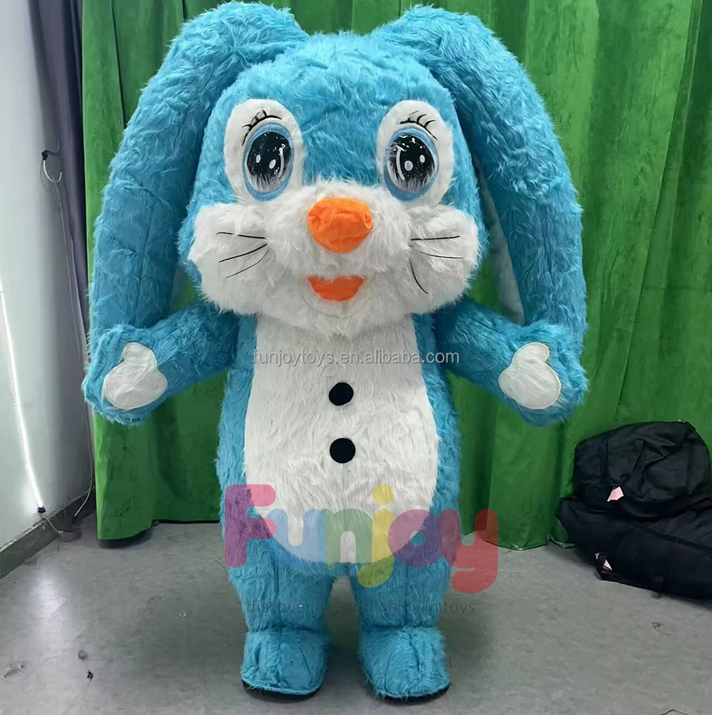 Inflatable Rabbit Mascot Adult Easter Bunny Anime Role Playing Set Party Set Animal No Battery