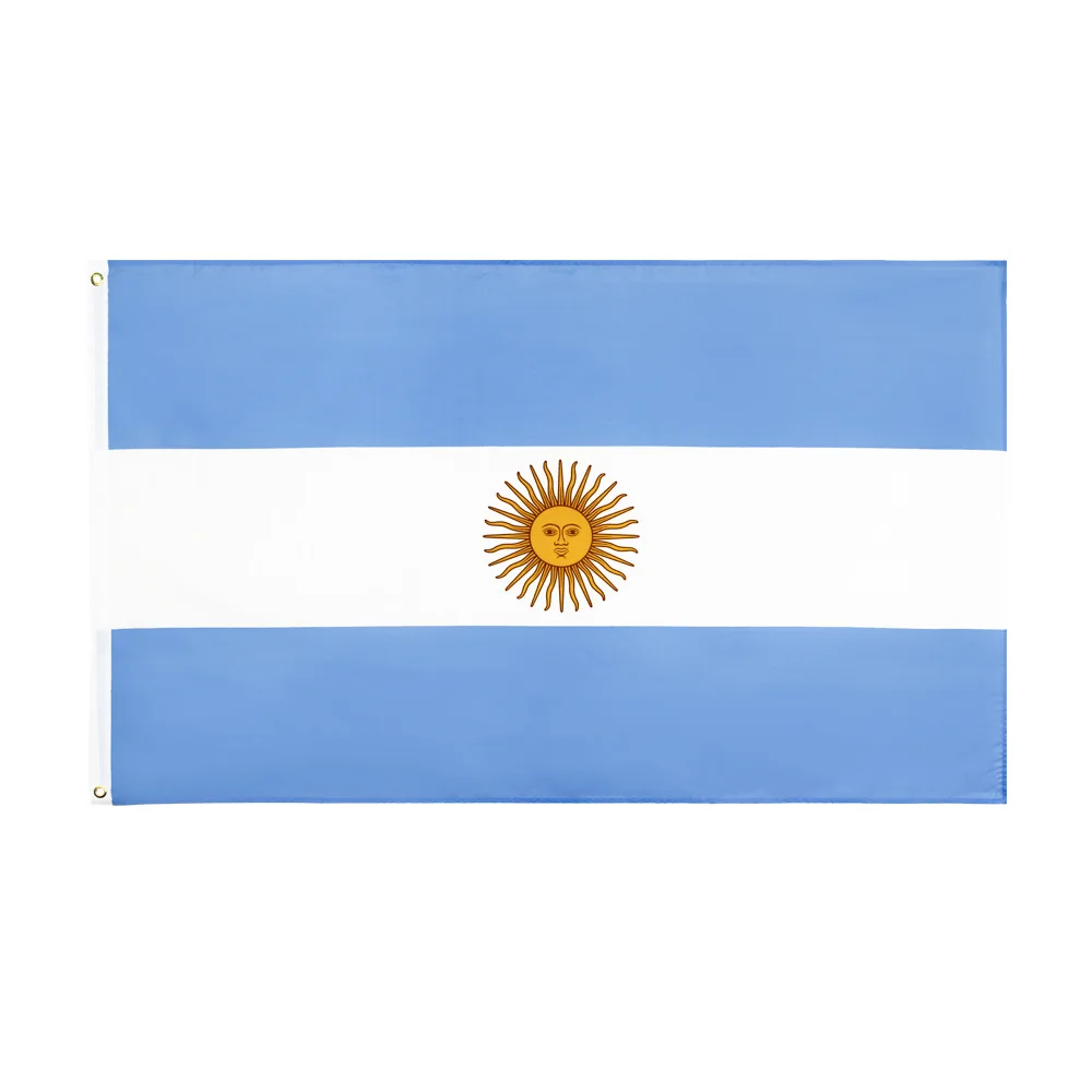 Custom High Quality Printing 3x5ft Polyester Honduras Blue White Flag 5 Stars sudan palestine argentina flag