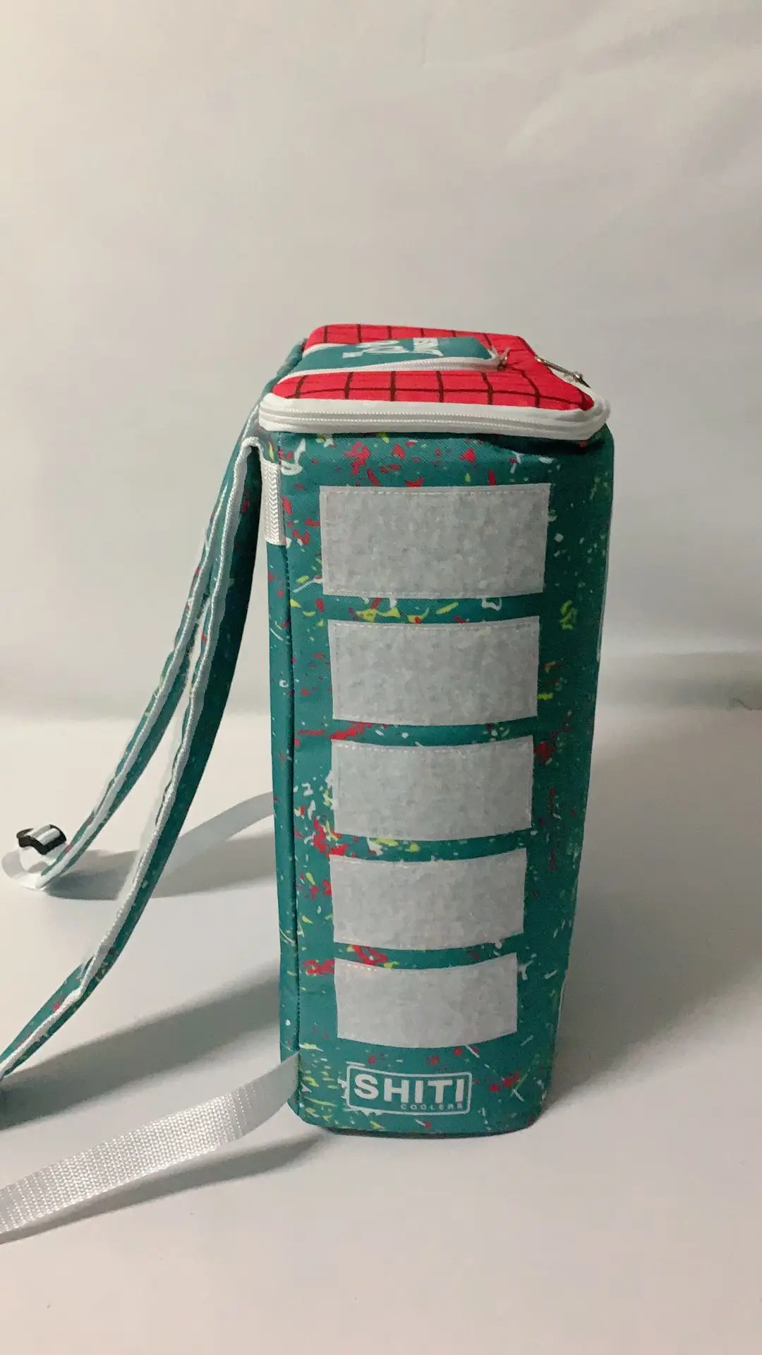 stylish custom sublimation printing polyester 24 cans cooler PEVA HEAT SALE waterproof backpack bag with top zipper pocket