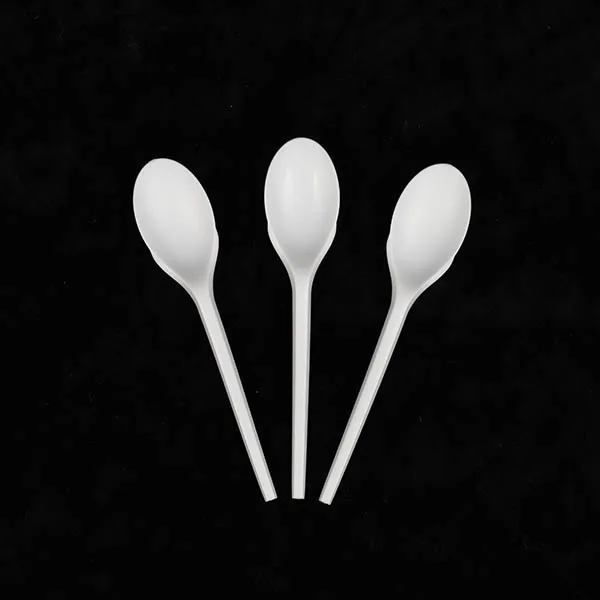 Bulk Package 6 inch Corn Starch Disposable Spoon for USA and Europe Market Biodegradable Cutlery